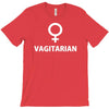 vagitarian sex hetero bucks night vegetarian male female costume T-Shirt