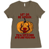 Let Go Afraid (f141) Ladies Fitted T-Shirt