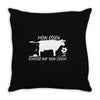 vegetarier mein essen schei&szlig;t Throw Pillow