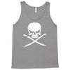 biker pirate skull bones swords Tank Top