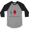 I Love Ethereum 3/4 Sleeve Shirt