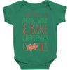 i just want to drink wine &amp; bake christmas cookies Baby Bodysuit