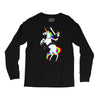 unicorn and human best friends Long Sleeve Shirts