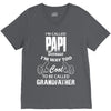 I'm Called Papi Because  I'm Way Too Cool To Be Called Grandfather V-Neck Tee