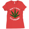dont panic Ladies Fitted T-Shirt