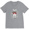 girl and skull V-Neck Tee