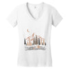 night in the forest Women's V-Neck T-Shirt