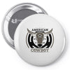 american cowboy Pin-back button