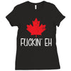 canada fuckin eh Ladies Fitted T-Shirt
