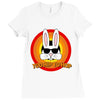 too hip to hop   bunny easter Ladies Fitted T-Shirt
