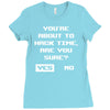 hacking time Ladies Fitted T-Shirt