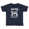 June Girls Are Sunshine Mixed With A Little Hurricane Toddler T-shirt