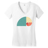 fibonacci golden ratio colorful Women's V-Neck T-Shirt