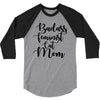 badass feminist cat mom 3/4 Sleeve Shirt