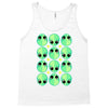 sad alien and daisy nineties grunge pattern Tank Top