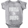 normal is boring tie dye Baby Onesie