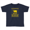 ugly sweater party beer bear funny Toddler T-shirt