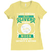 I Love Someone With Liver Cancer To The Moon And Back Ladies Fitted T-Shirt