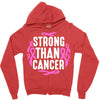 strong than cancer Zipper Hoodie