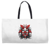 samurai mask of doom Weekender Totes