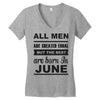 all men are created equal june Women's V-Neck T-Shirt