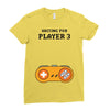 Waiting for Player 3 Gamer Ladies Fitted T-Shirt