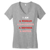 i Am A Woman A Daughter A Mother A Sister Women's V-Neck T-Shirt