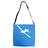 decal cal fire airplan Adjustable Strap Totes