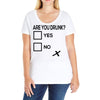 are you drunk check Ladies Curvy T-Shirt