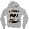 Super Cool Papa Of A Freaking Awesome Daughter Zipper Hoodie