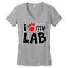 i love my lab labrador Women's V-Neck T-Shirt