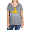 antisocial Ladies Curvy T-Shirt