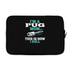 i'm a pug mom Laptop sleeve