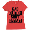 gas clutch shift repeat Ladies Fitted T-Shirt