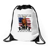 Honor Those Who Place Their Life On The Line Drawstring Bags