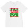 i'm only a morning person on december 25th V-Neck Tee
