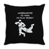 alternatives to war play rugby Throw Pillow