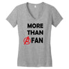 avengers more than a fan Women's V-Neck T-Shirt