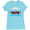 population 51,201 Ladies Fitted T-Shirt