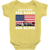 Lets Pray For Vegas, God Bless Baby Onesie