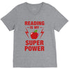 Reading Is My Superpower V-Neck Tee