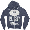 rugby mom Zipper Hoodie