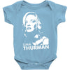 uma thurman Baby Onesie