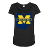 ohio for michigan Maternity Scoop Neck T-shirt