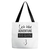 let the adventure begin Tote Bags
