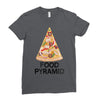 pizza lover's food pyramid Ladies Fitted T-Shirt