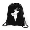 christmas is coming Drawstring Bags
