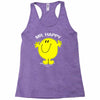 mr happy Racerback Tank