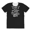 drink wine &amp; watch christmas movies All Over Women's T-shirt