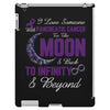 i love someone with pancreatic cancer to the moon &amp; back to infinity iPad 3 and 4 Case